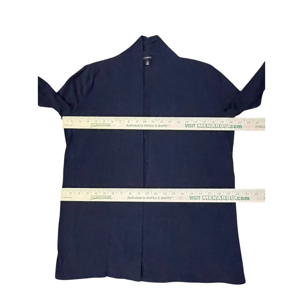 Talbots Cardigan Womens XS Used Open Front Dark Blue - Picture 9 of 10